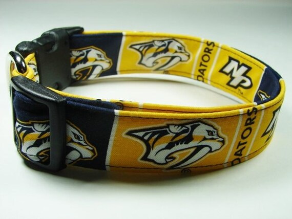 Nashville Predators Hockey Dog Collar Etsy