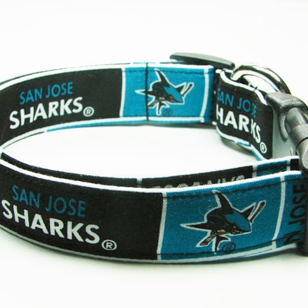 San Jose Sharks Dog Collar