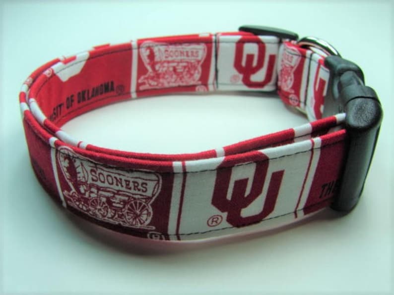 The University of Oklahoma Sooners Dog Collar Etsy