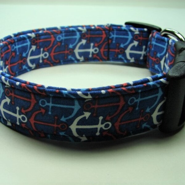 Anchors Aweigh Dog Collar