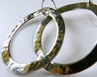 BARSE Hammered STERLING Circle Dangles