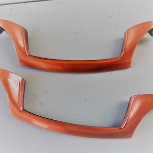 SIXTEEN (16) Copper Amerock T 474 dresser cabinet pulls satin copper and black 3&quot; on center curlicue new in package NIP