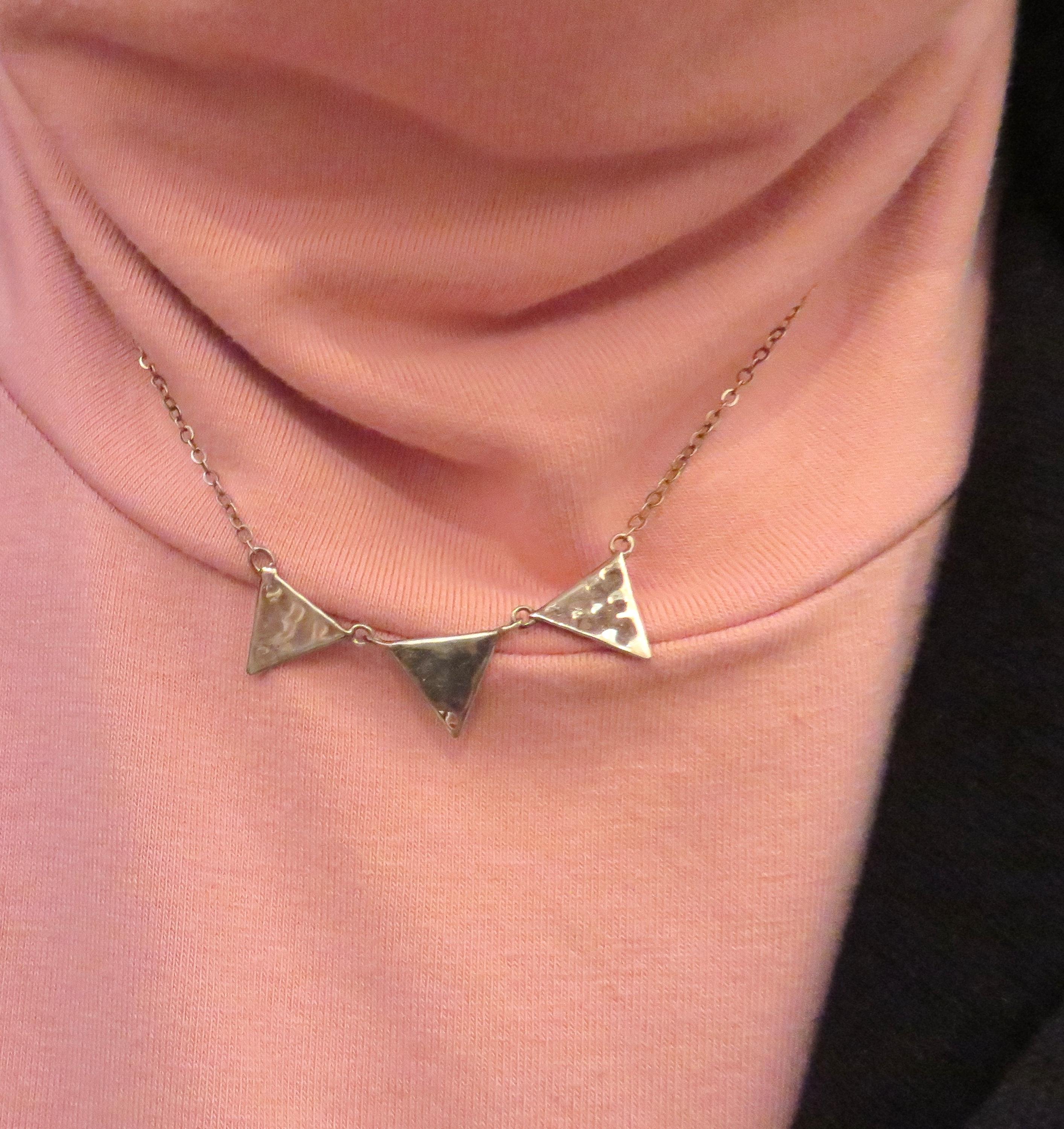 Silpada 'Triangle Edge' Natural Black Agate Stud Earrings in Sterling