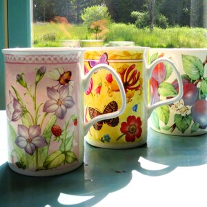 ROY KIRKHAM ティーマグカップ 3個セット フルーツ、花、昆虫 - Etsy 日本