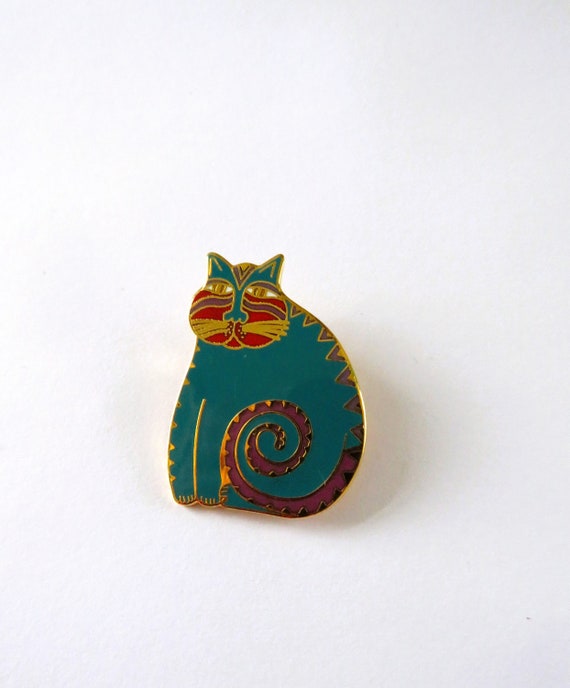 Laurel Burch MYSTICAL CAT Converter Brooch Pendant