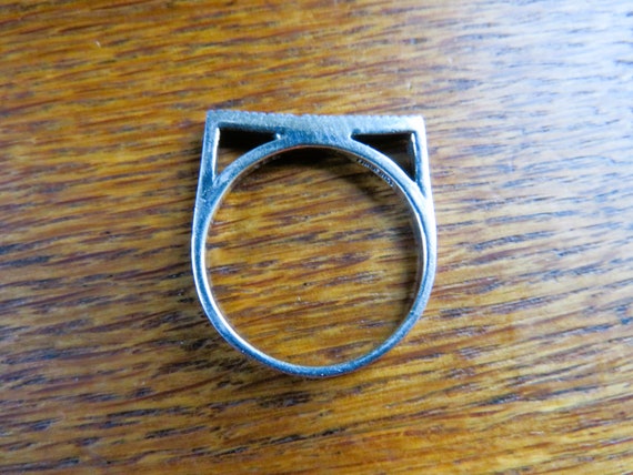 Size 11 Sterling LINEAR STACK Ring, Hallmarked 92… - image 9