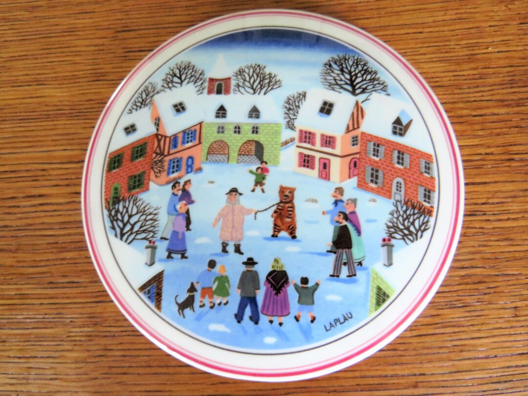 Villeroy & Boch Naif Christmas プレート　６枚 Villeroy & Boch NAIF CHRISTMAS Trinket Box, Candy Dish, 4 3