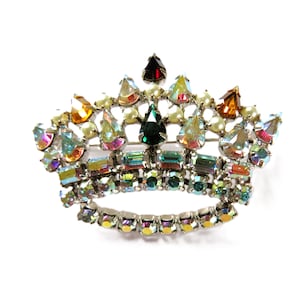 B. DAVID CROWN Rhinestone Brooch