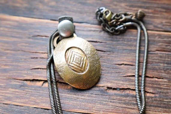 Marjorie Baer Mixed Metal Pendant Necklace