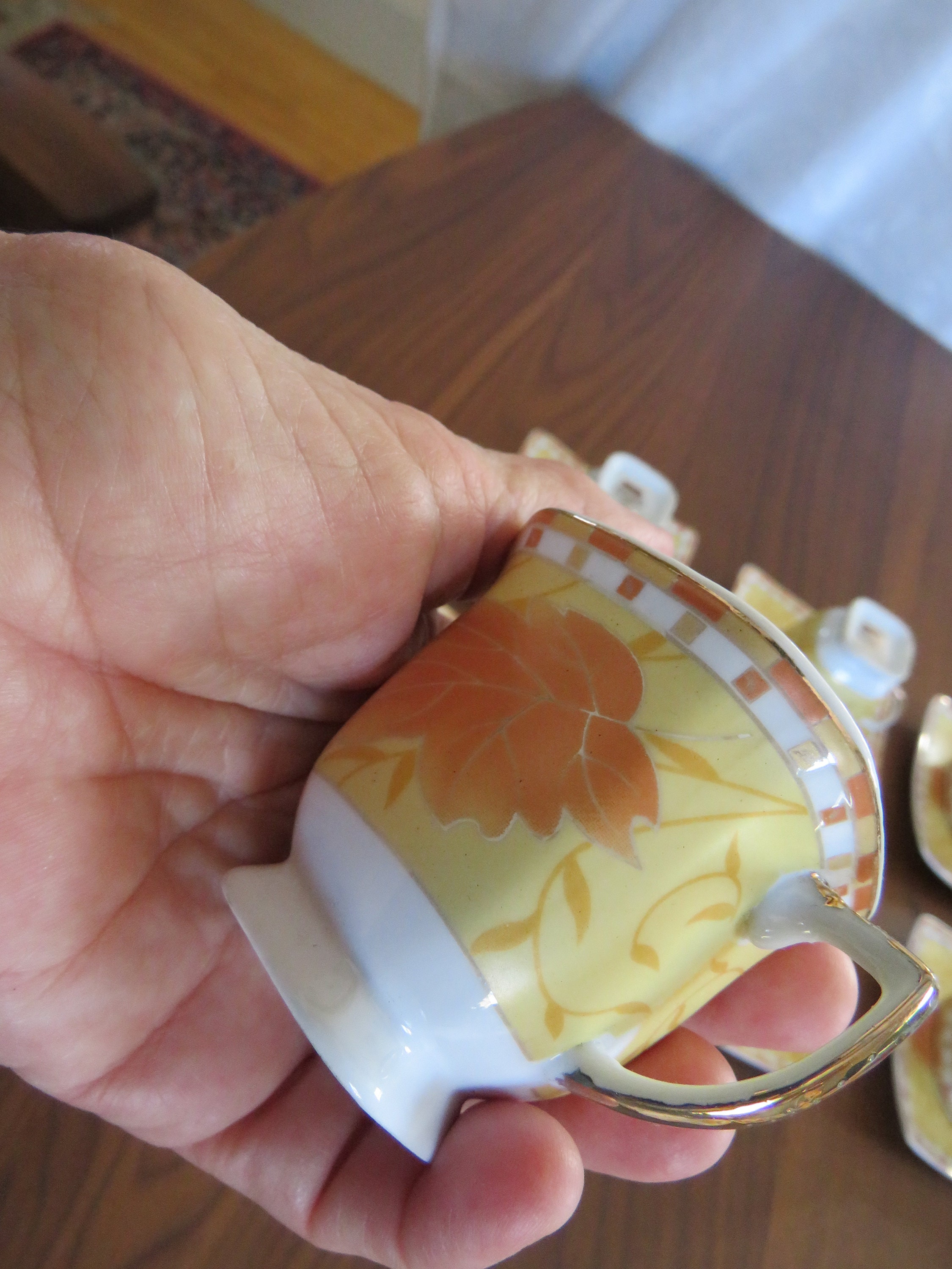 Yamasen Gold Collection Fine Porcelain Tea or Demitasse Set