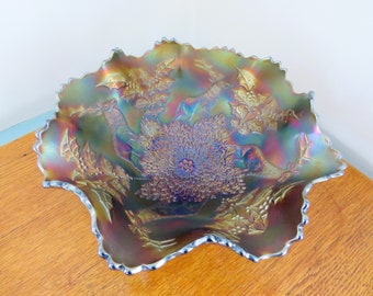 インディアナ・グラス・カンパニー　Oval Center Bowl ヴィンテージ Vintage Indiana Glass Oval Center Bowl | Model 2211 | Blue