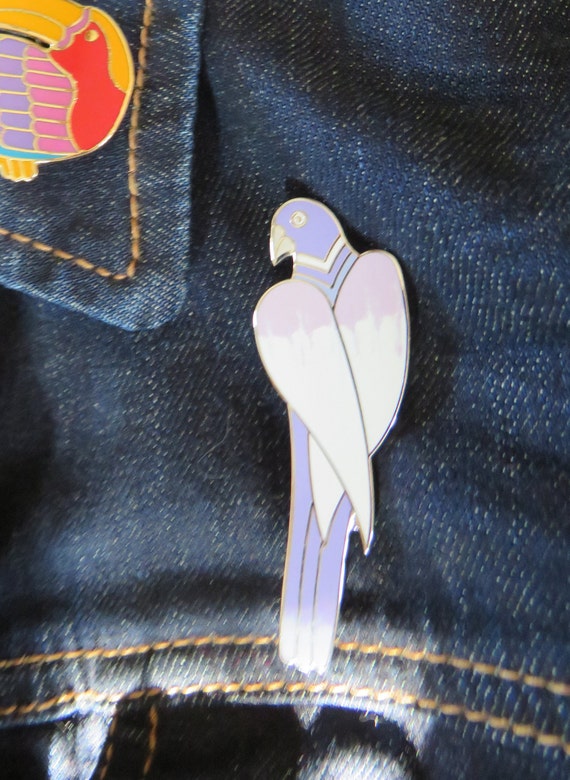 Laurel Burch CEZANNE Parrot CONVERTER BROOCH Silve