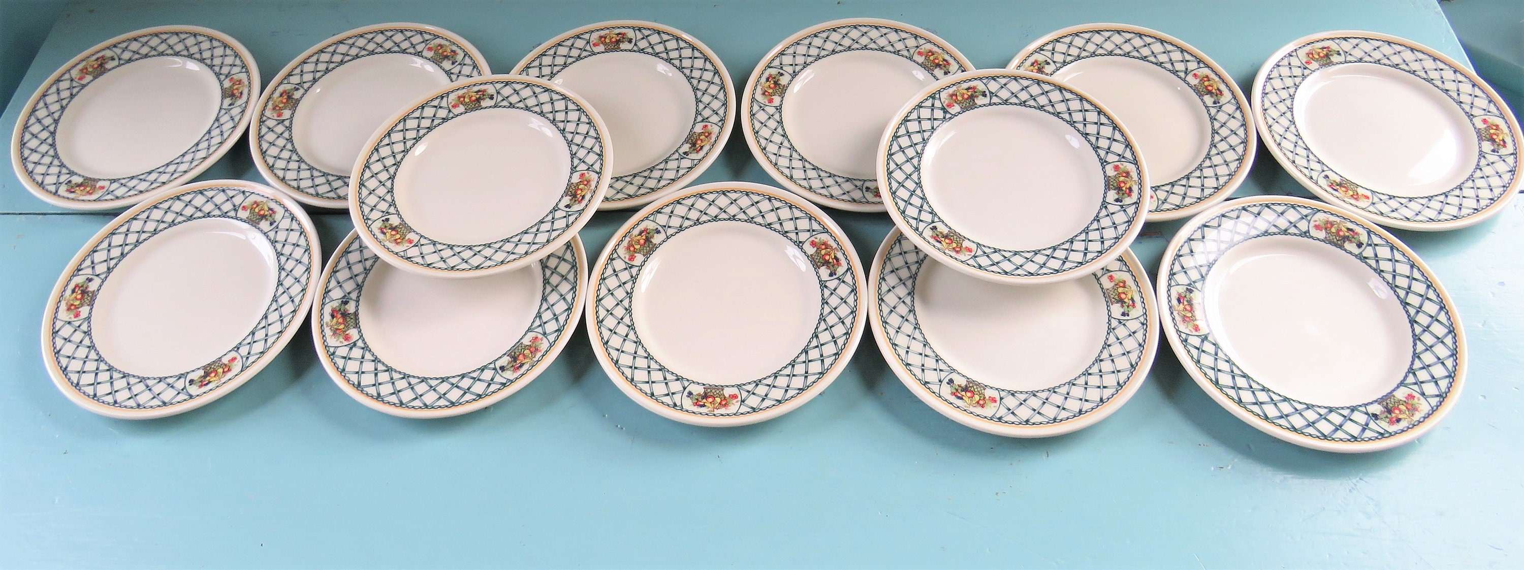 SET of 13 Rego BOUNTIFUL Bread Plate(s), 6