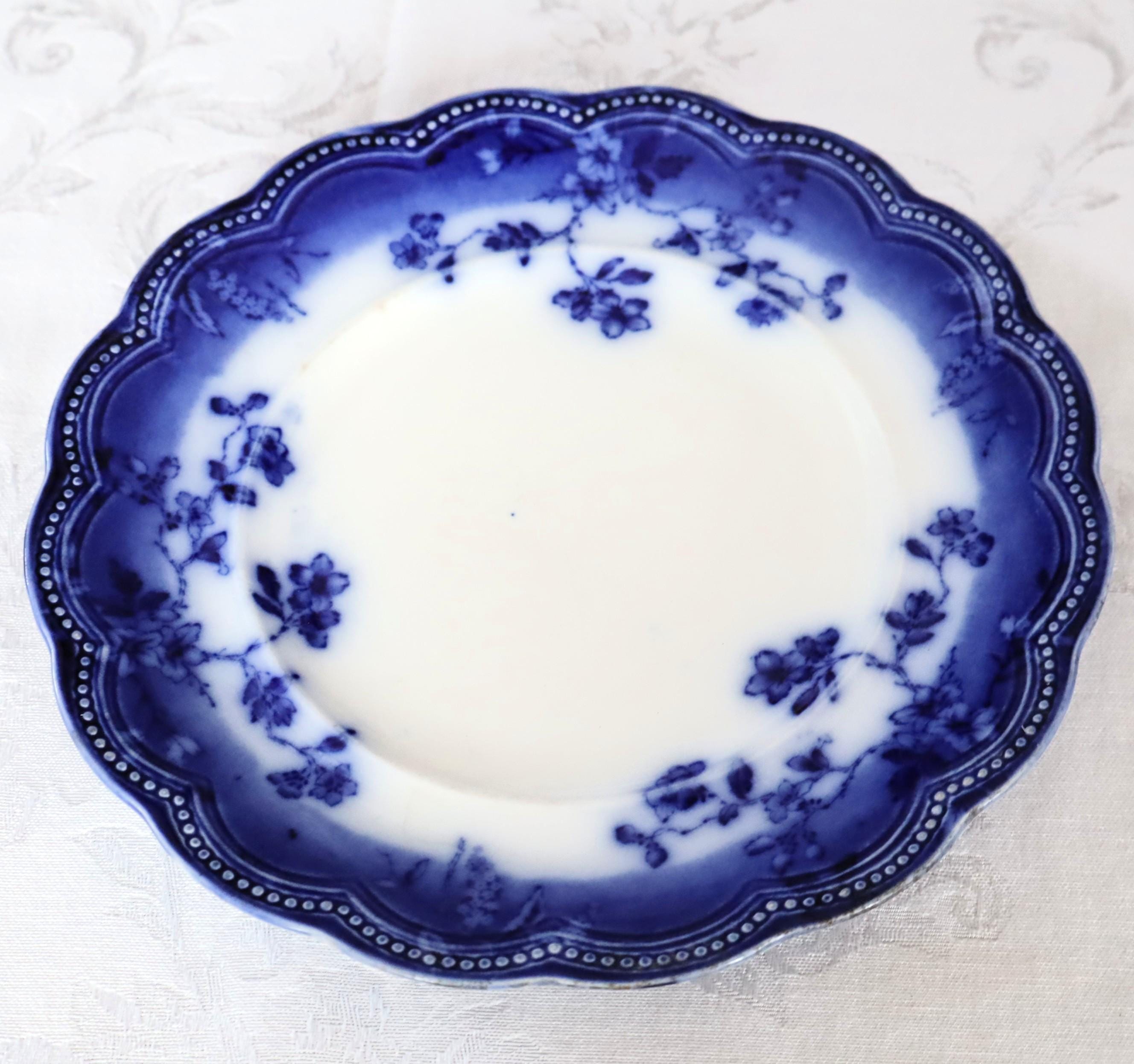 Johnson Brothers Blue Flow Plates - Etsy