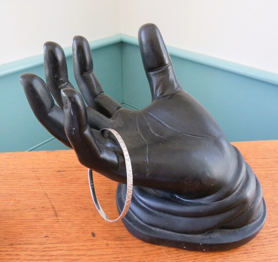 800 Silver Bangle with Sharp Triangular Geometric… - image 4