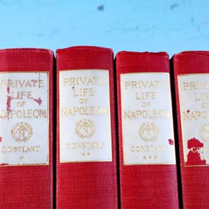 Vida privada de Napoleón, CONSTANT: Colección completa, volúmenes I-IV, 1907