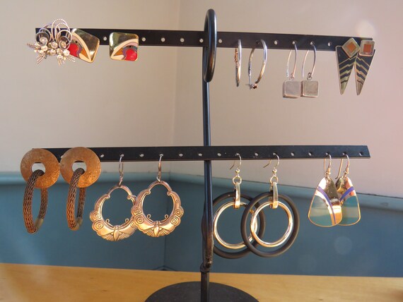 Sterling threader wires with Cube Dangles made in… - image 10