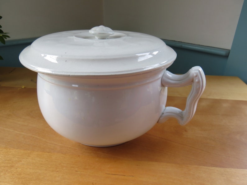 English ironstone Chamber Pot with LID Royal Stone China Etsy