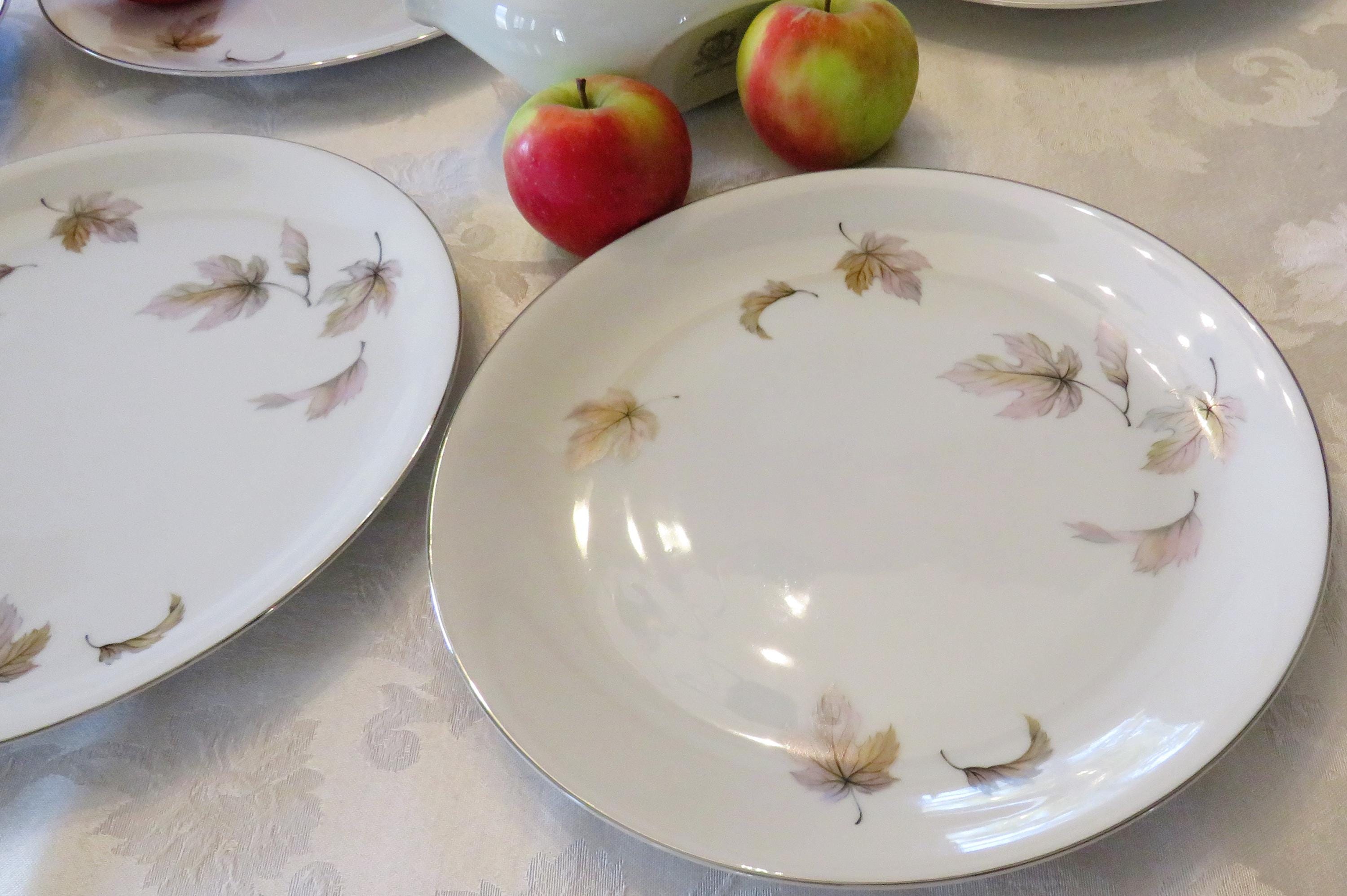 Seyei Autumn Leaves China: Mid-century Modern Dinnerware With