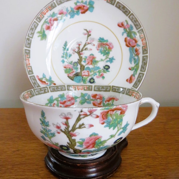 Selection of  INDIAN TREE Bone China Cups & Saucers, Tree printed on saucers!