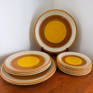 Selection of MIKASA Buttercups, Nature&#39;s Song Plates, including round platters, 1970s, marked C1057