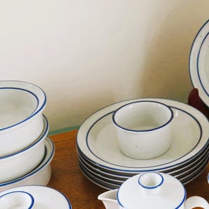 DANSK BLUE MIST Selection, wear on some pieces