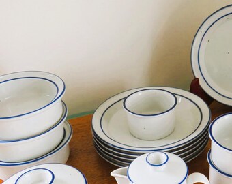 DANSK BLUE MIST Selection, wear on some pieces