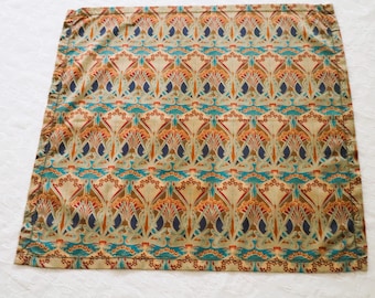 IANTHE Liberty of London 16-inch pochet: blauw, taupe, groenblauw, gebrand oranje