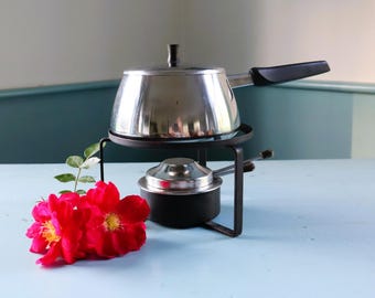 PERK Swiss Fondue Pot & Warmer Set: INOX 18/8