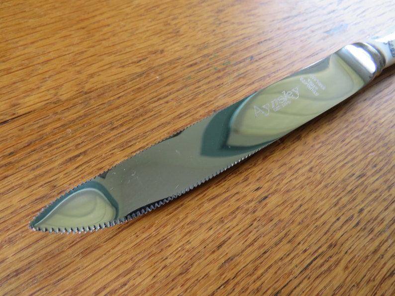 Aynsley PEMBROKE Knife Grapefruit 8 Curved Serrated Etsy