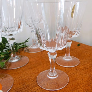 SET von 4 Cristal D&#39;Arques Durand VERSAILLES 2 Kelche und 2 Weingläser