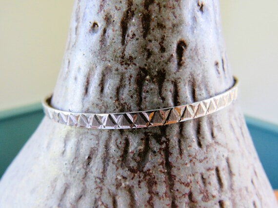 800 Silver Bangle with Sharp Triangular Geometric… - image 6