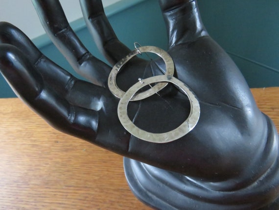 BARSE Hammered STERLING Circle Dangles