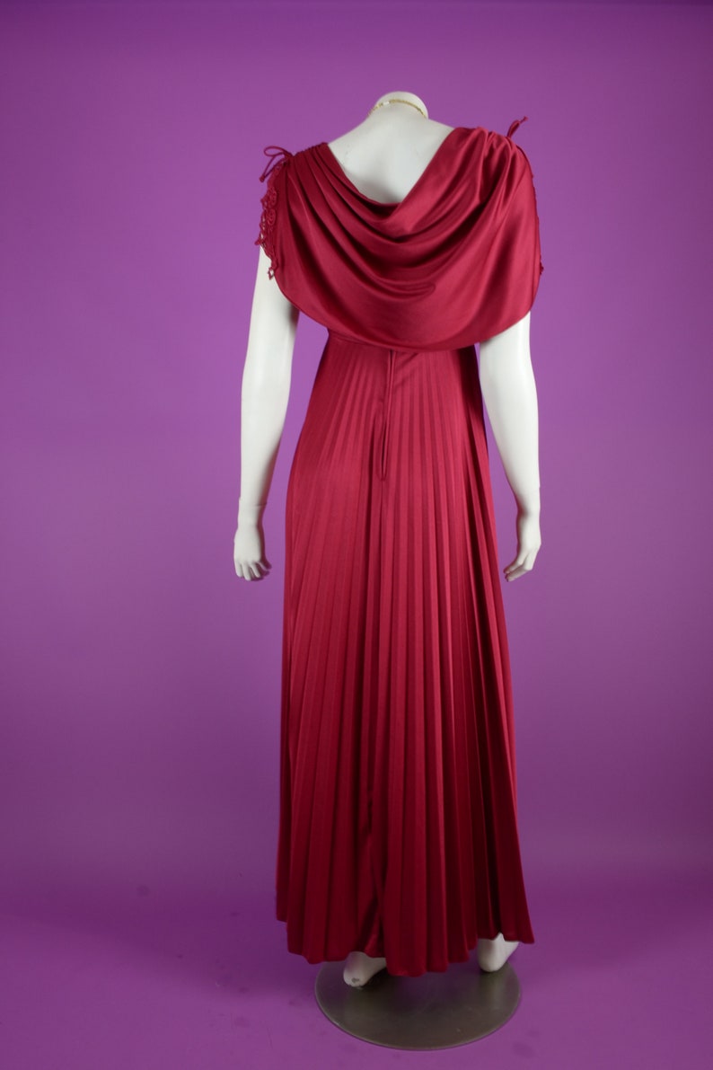 blood red maxi dress