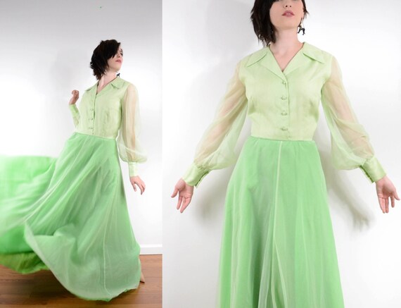 long sleeve flowing maxi dress