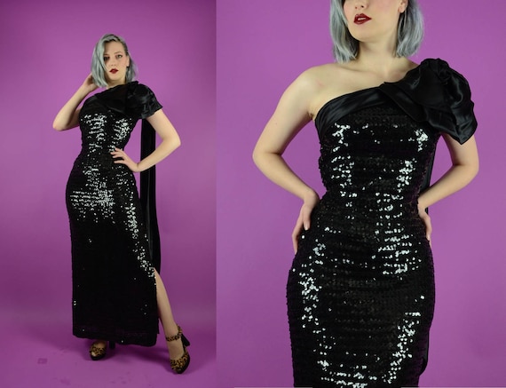 50s style evening gown