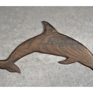 Hand Made Wood Carved Wall Hanging Sculpture of Salmon