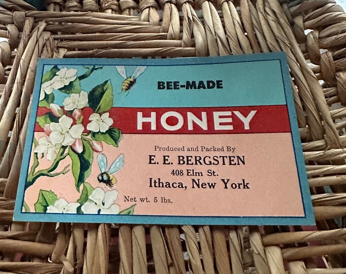 Vintage Honey Jar Labelsnew Old Stockunused Sets of 4scrapbooking