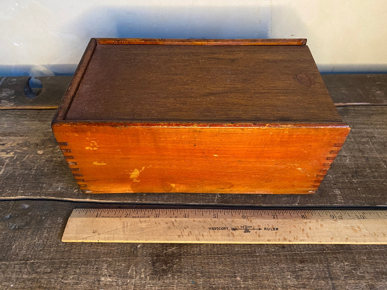 Primitive Antique Wood Candle Boxes W/antique Taper Candle Etsy