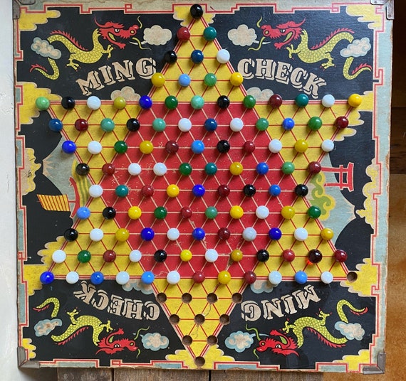 antique chinese checkers board