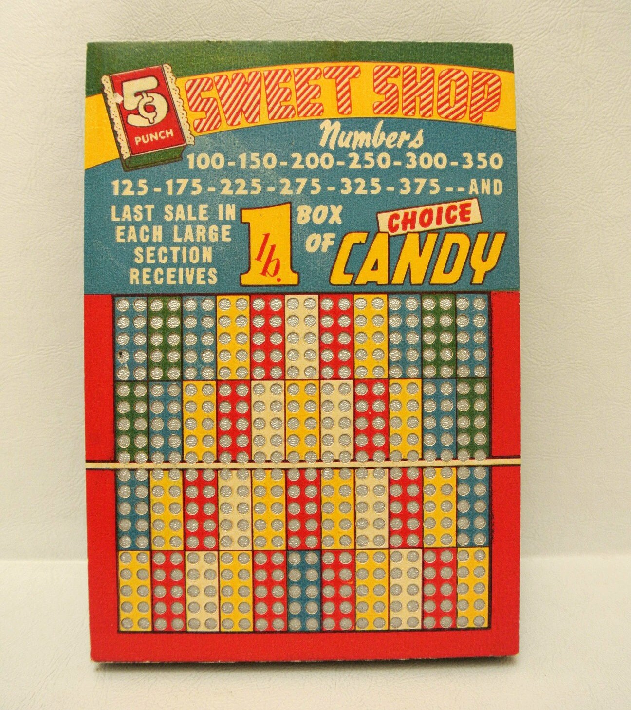 Vintage MCM Punch Board Game Bar Gambling Lottery Collectible Etsy