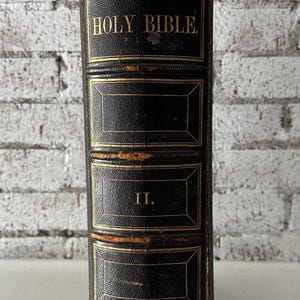 Antique Large Heavy Family Bible, Holy Bible Containing Old & New Testament According to the Authorised Version Illustrated by Gustave Dore