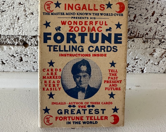 Vintage Fortune Telling Card Deckingall's Wonderful Zodiac Fortune