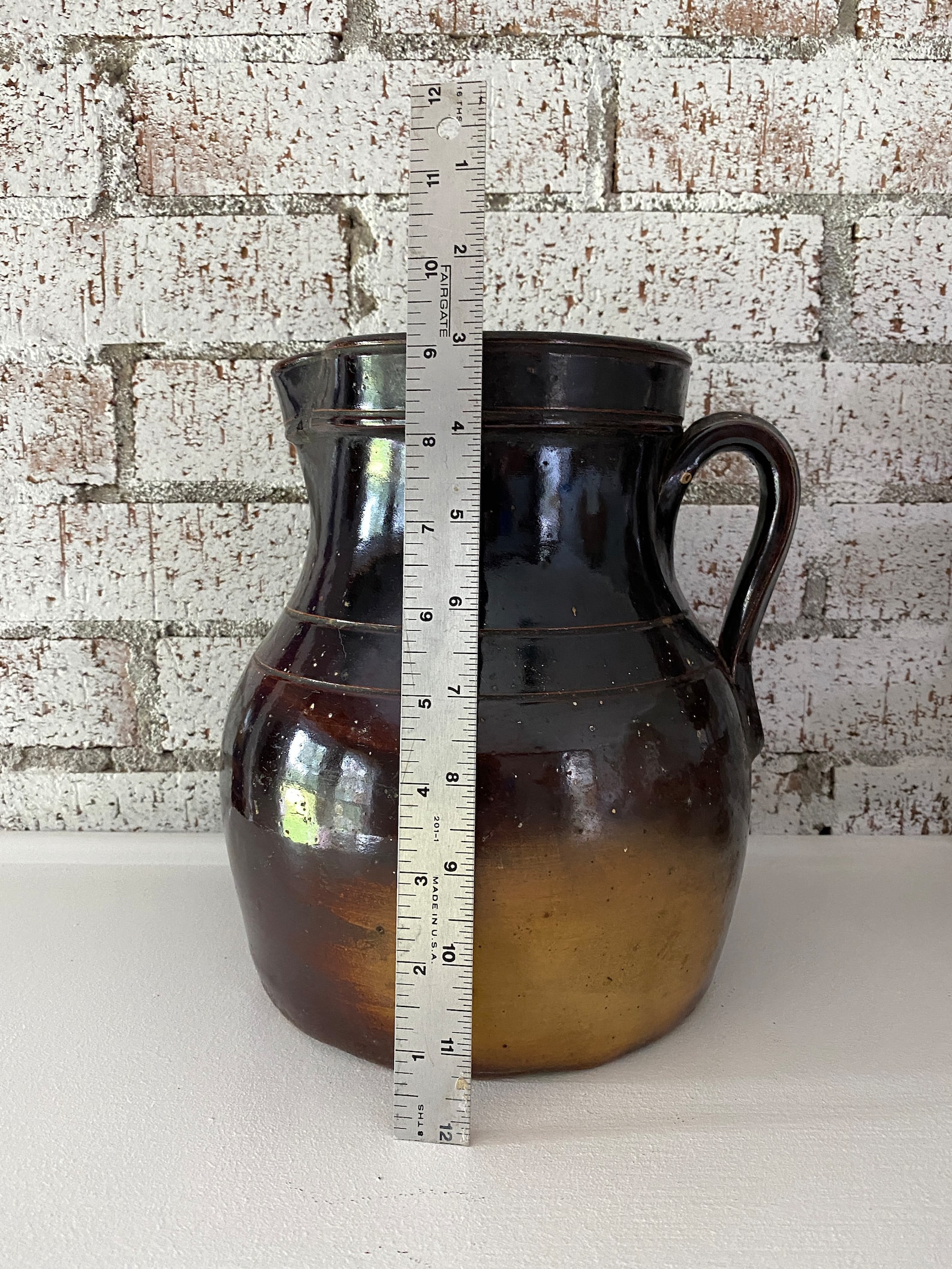 Bone Inlay Rice Pitcher Primitive Antique Primitive Pottery Pitcher W/albany Slip - Etsy
