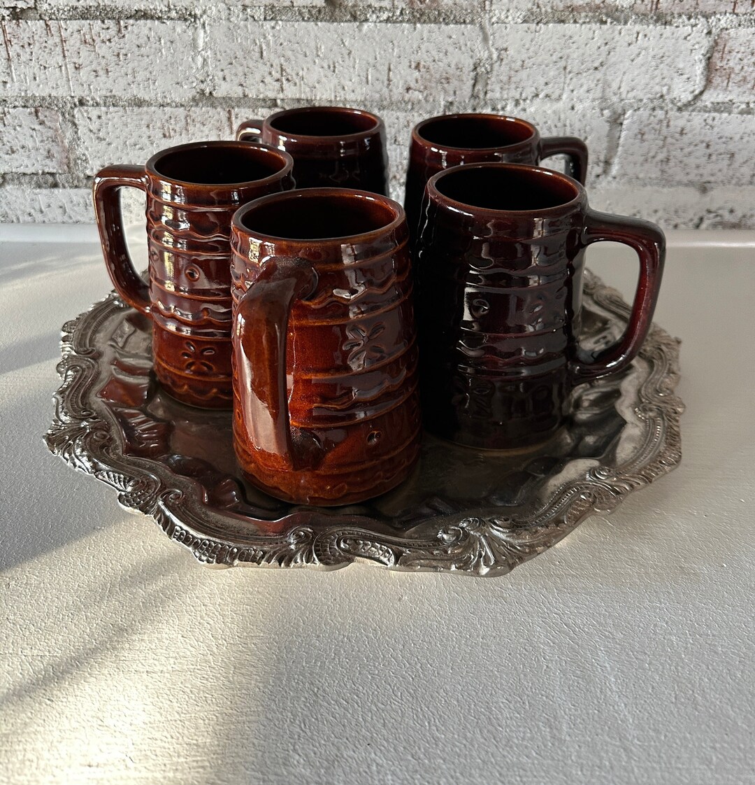Mid Century Pottery Mugsdaisy Dotvintage Ovenproof Stoneware Tankard