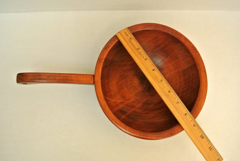 Vintage Munising Wood Footed Peanut Bowl w/ Handle Etsy