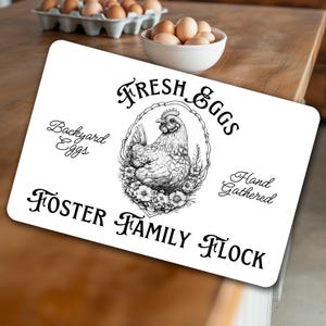 Egg Carton Labels For Thermal Printers || Fresh Eggs Editable Design Template || 4 x 6 Printable Printable Labels || CT004
