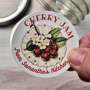 Cherry Jam Label - Etsy