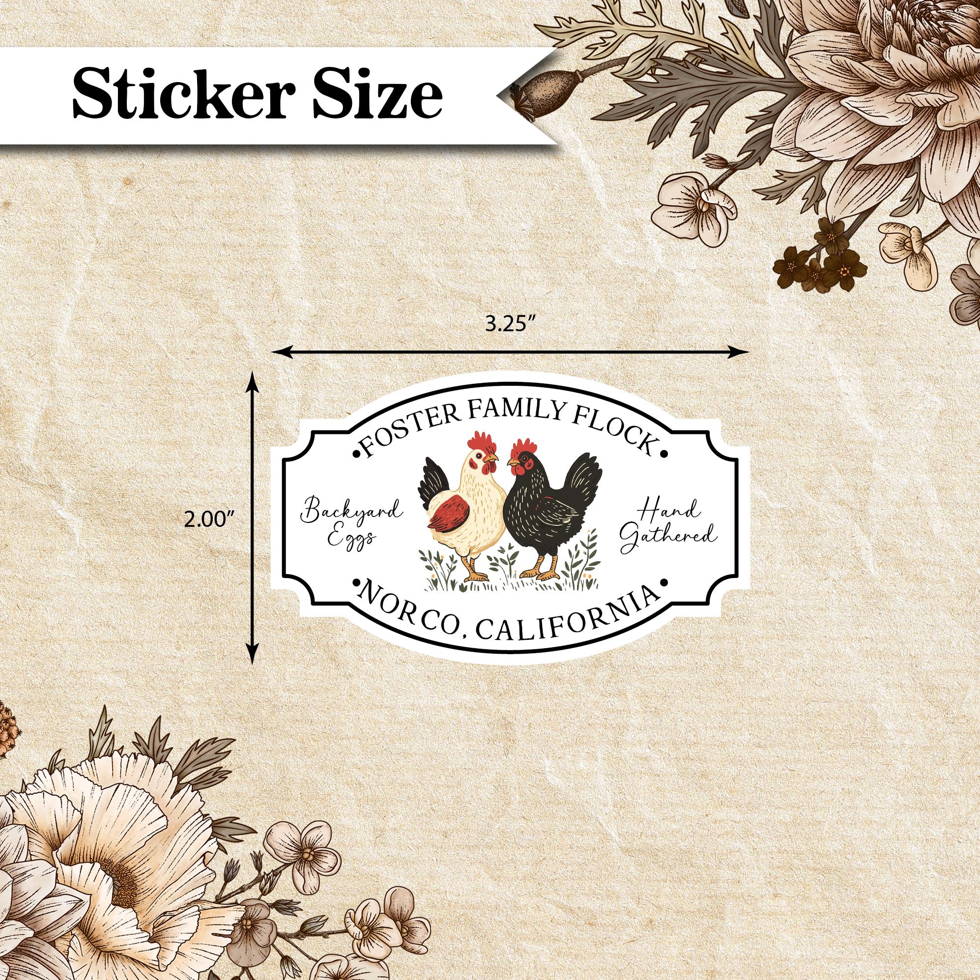 Custom Vintage Egg Carton Labels || Personalized Homestead Stickers ...
