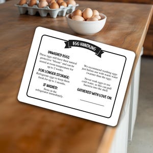 Egg Care Carton Labels For Thermal Printers || Fresh Eggs Editable Design Template || 4 x 3 Printable Printable Labels || CT011